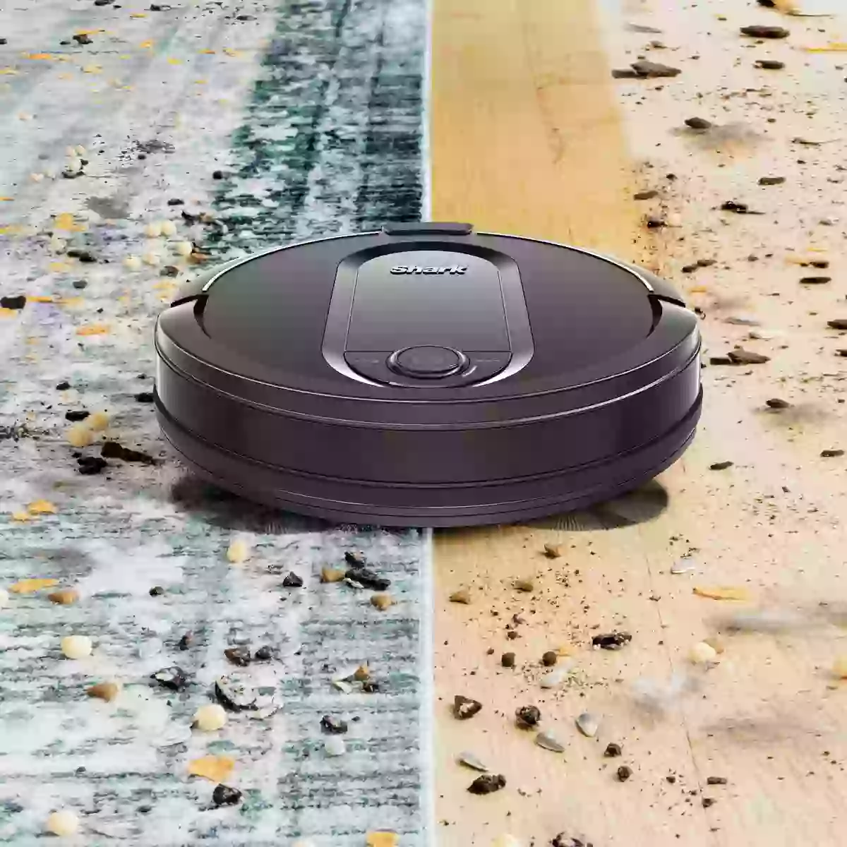 a robot vacuum cleaner on a surface